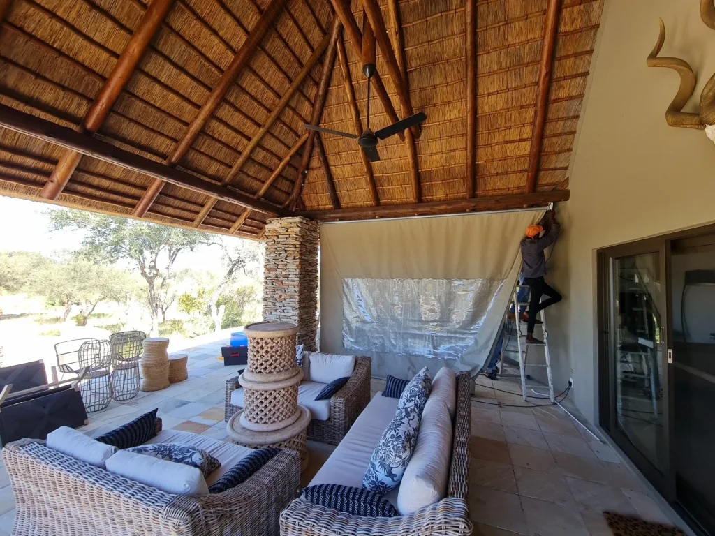 Outdoor Canvas Drop Blinds