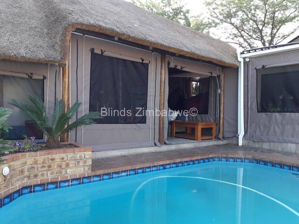 Outdoor Canvas Drop Blinds