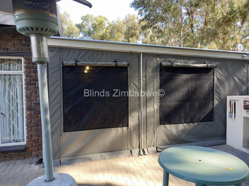 Outdoor Canvas Drop Blinds