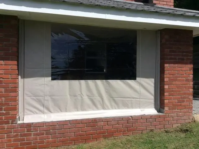 Outdoor Canvas Drop Blinds