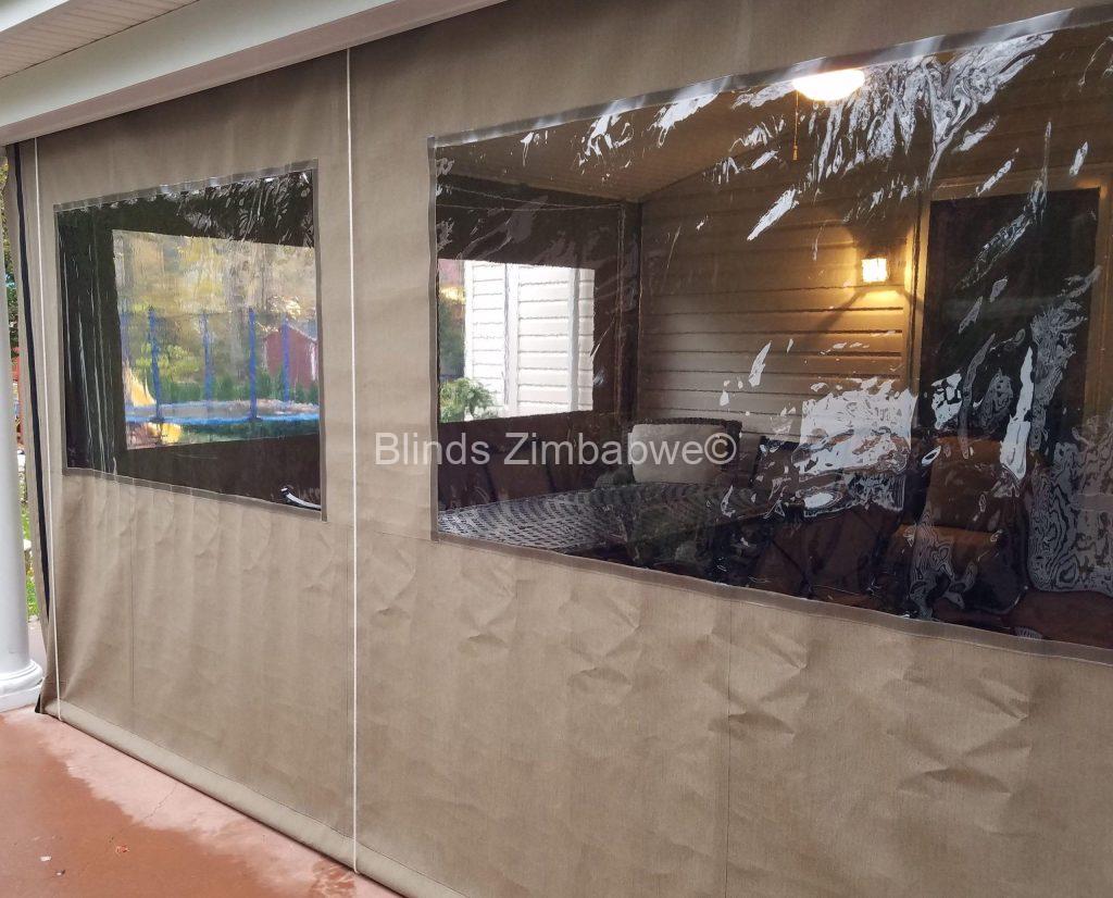 Outdoor Canvas Drop Blinds