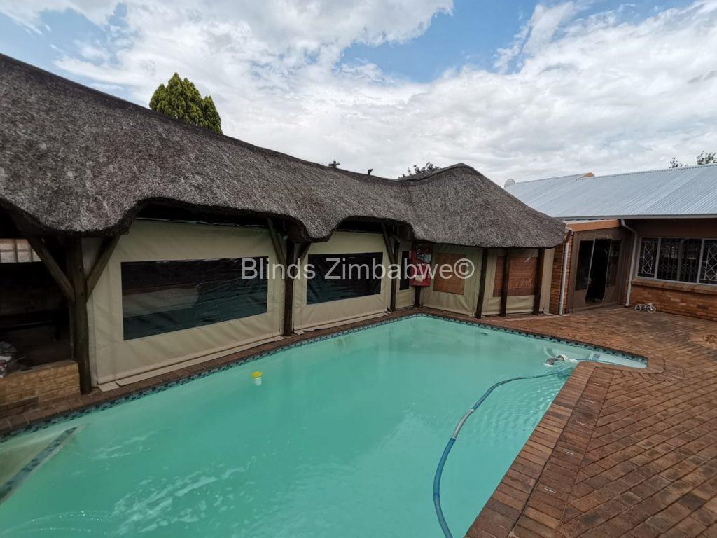 Outdoor Canvas Drop Blinds