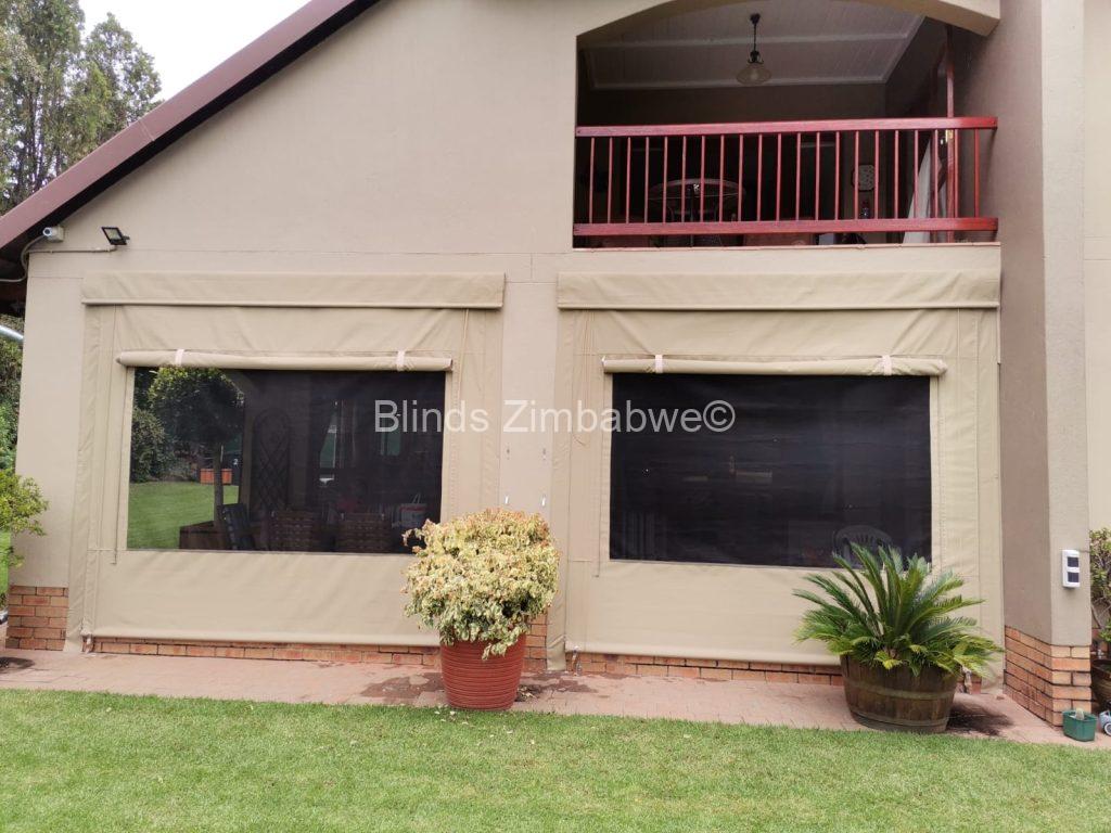 Outdoor Canvas Drop Blinds