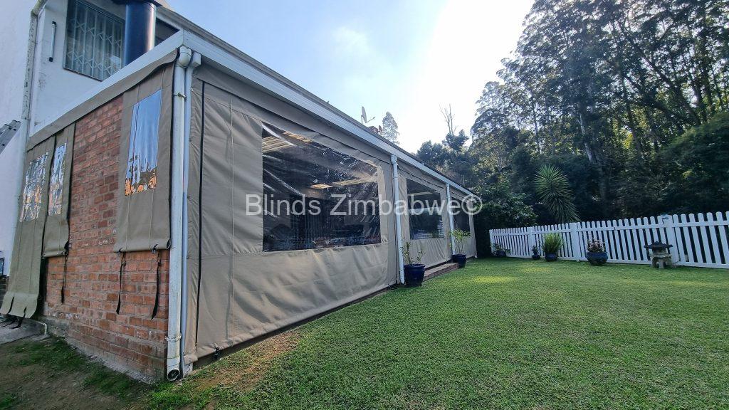 Outdoor Canvas Drop Blinds