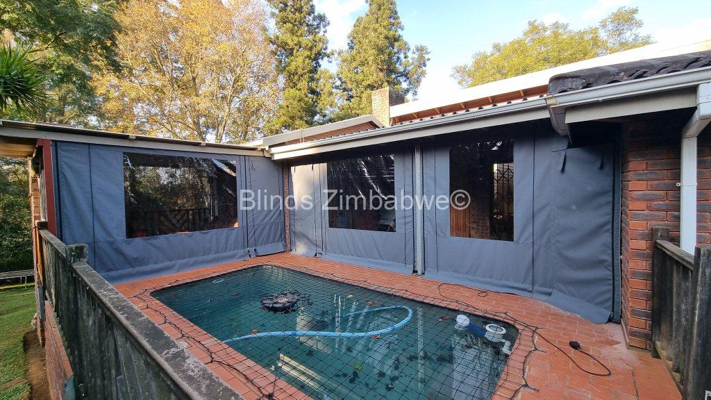 Outdoor Canvas Drop Blinds