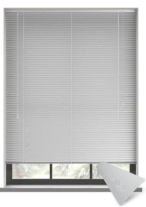 Venetian Blinds 25mm Aluminum - Silver Grey - 1M x 1M