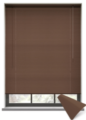 Venetian Blinds 25mm Aluminum - Brown - 0.6M x 1.6M